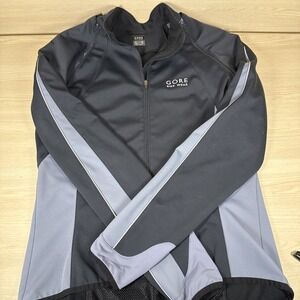 Gore Bike Wear Jacket Womens Medium Black Windstopper Softshell Cycling‎ Biking